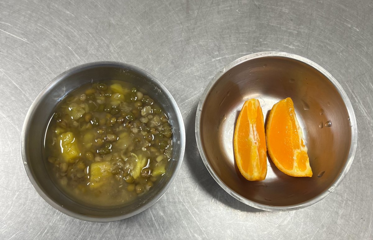 綠豆地瓜湯.水果
